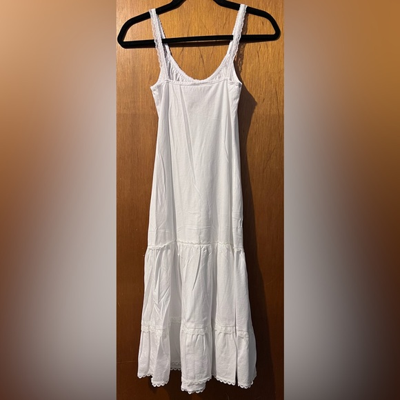 Sweetees Laced Trimmed White Peasant Dress ASO Jessica Simpson - Picture 4 of 6